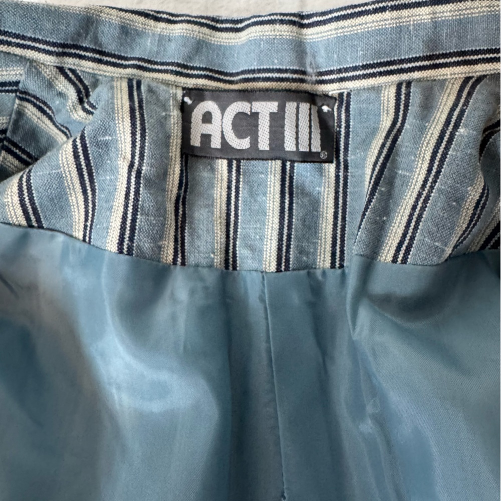 Vintage Act III Striped Skirt Set - Picture 6 of 7